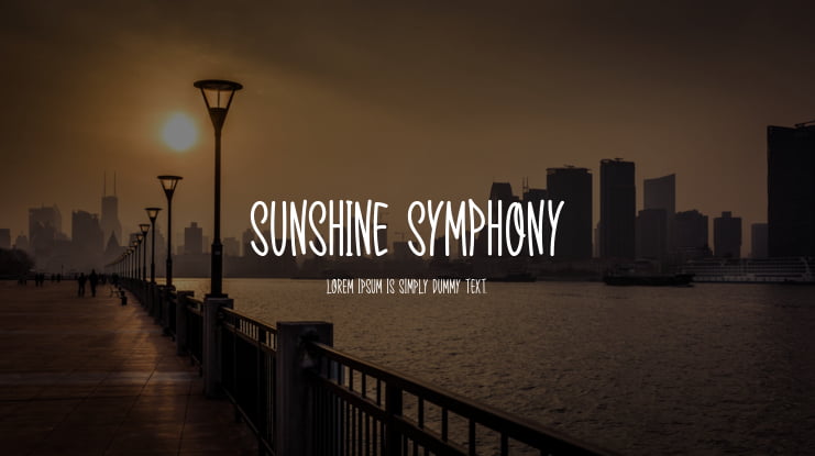 Sunshine Symphony Font