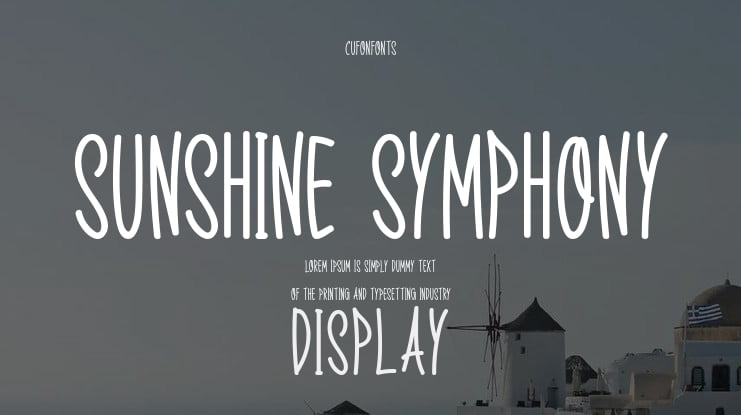 Sunshine Symphony Font