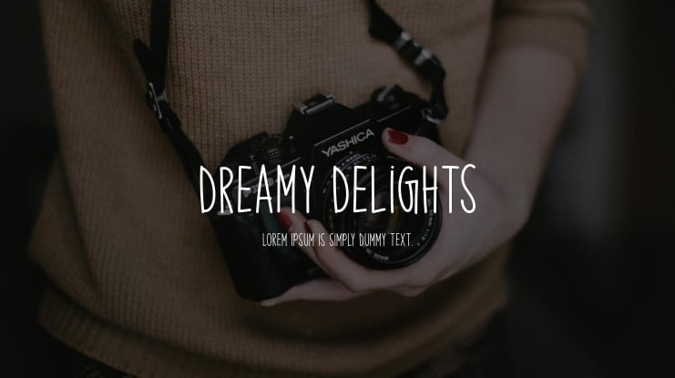 Dreamy Delights Font