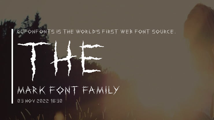 the mark Font