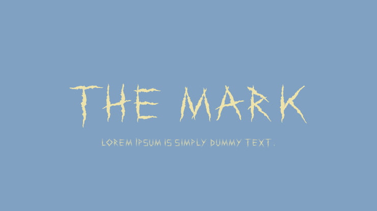 the mark Font