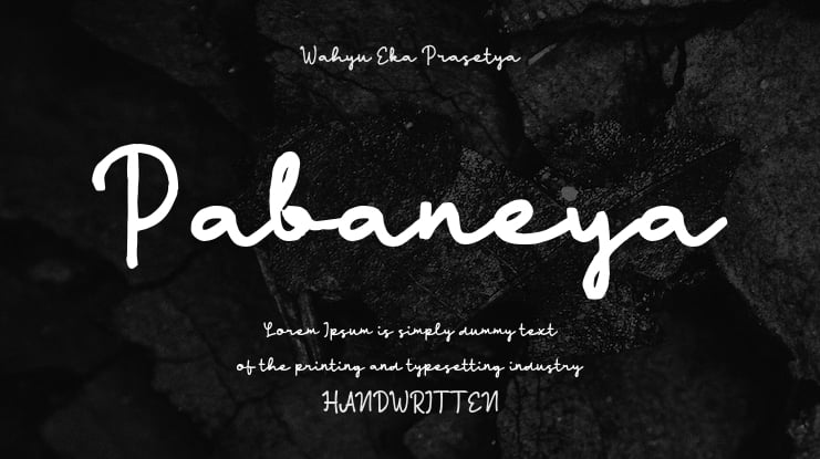 Pabaneya Font