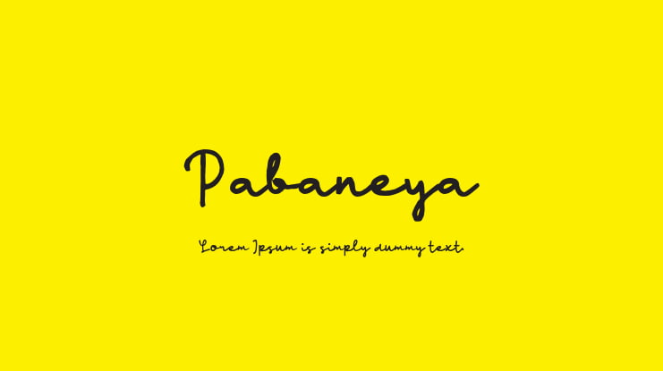 Pabaneya Font