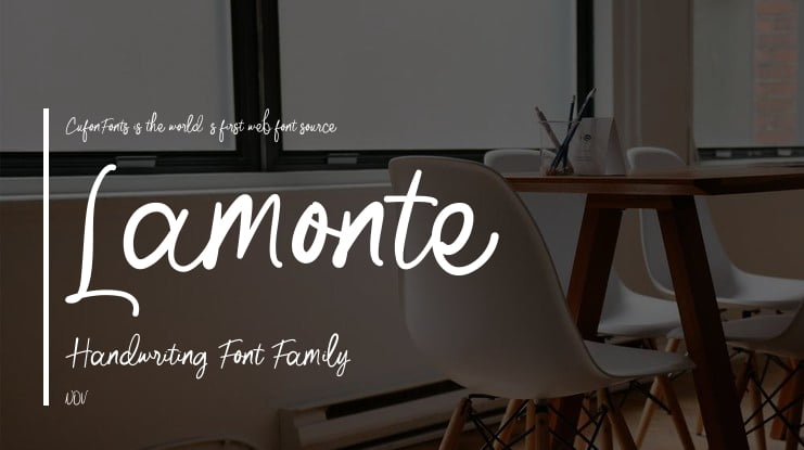 Lamonte Handwriting Font