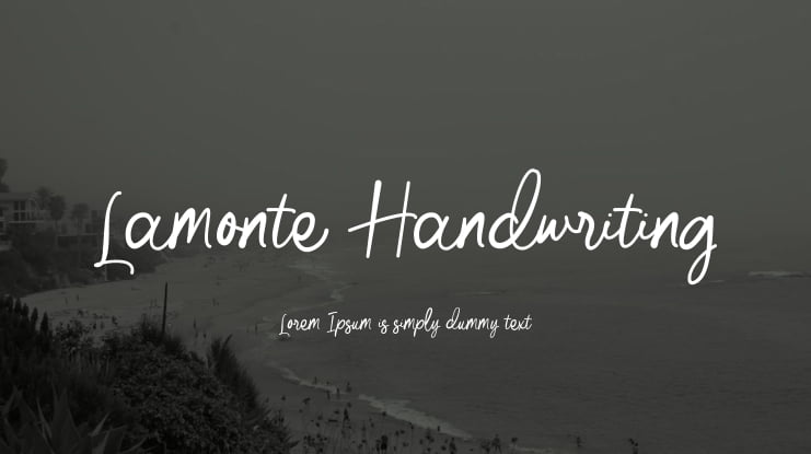 Lamonte Handwriting Font