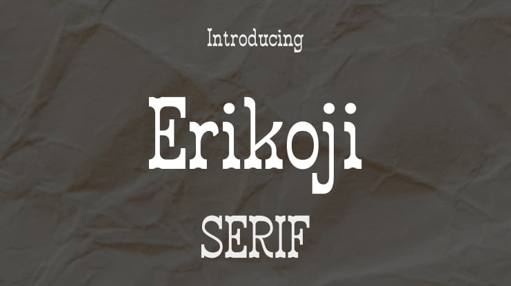 Erikoji Font