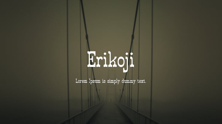 Erikoji Font