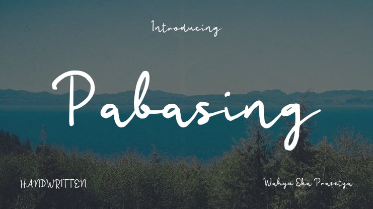 Pabasing Font