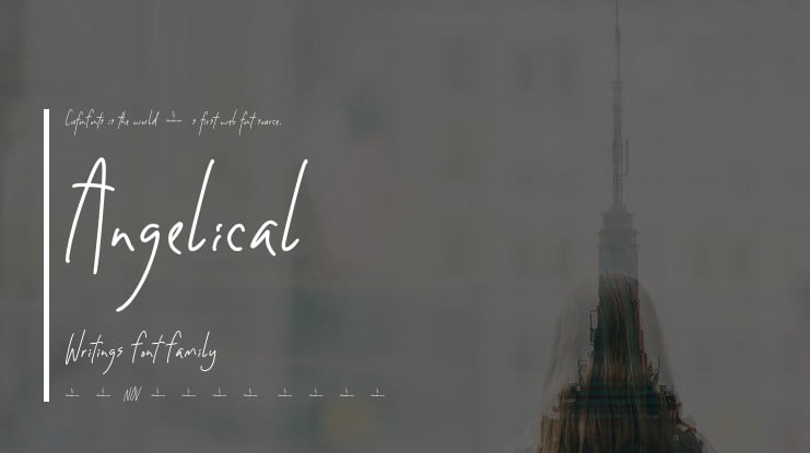 Angelical Writings Font