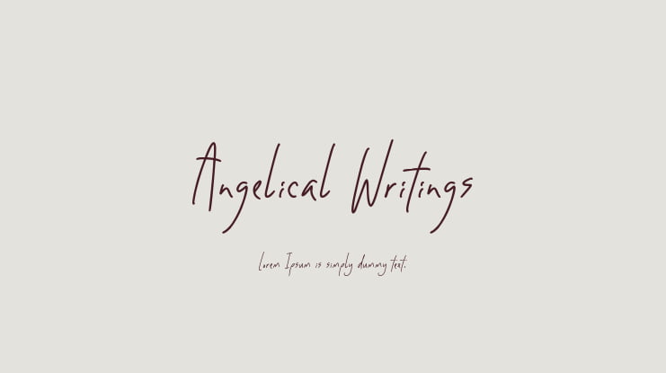 Angelical Writings Font