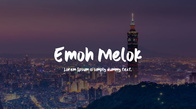 Emoh Melok Font