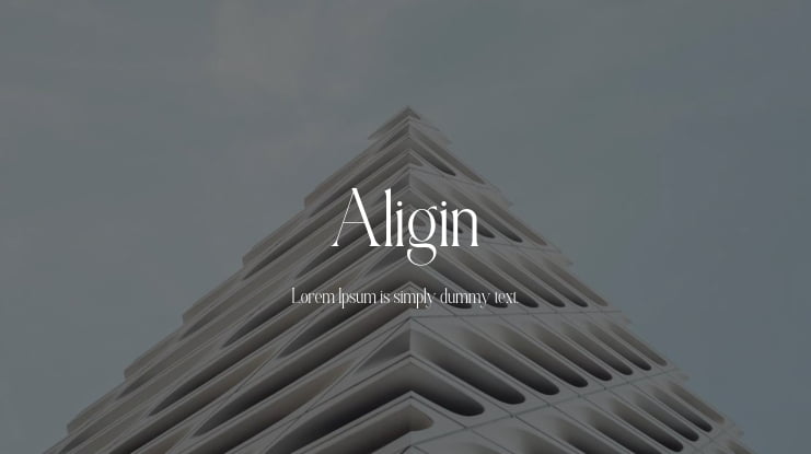 Aligin Font