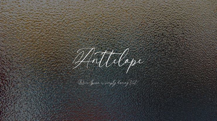 Anttelope Font