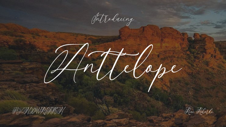 Anttelope Font