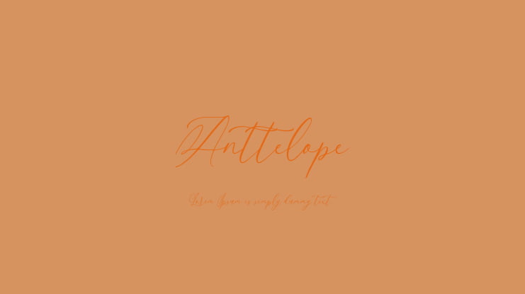 Anttelope Font