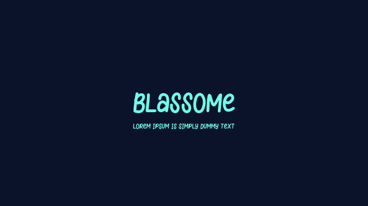 Blassome Font