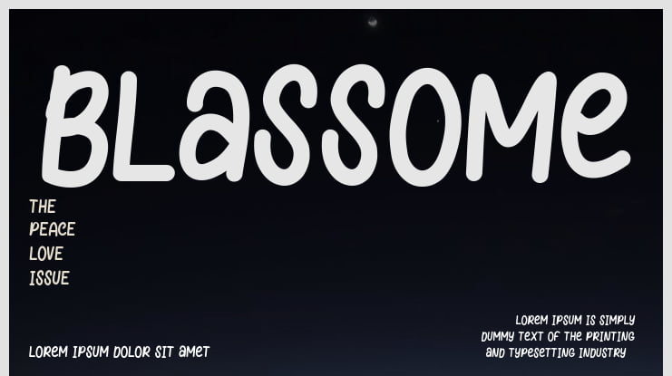 Blassome Font