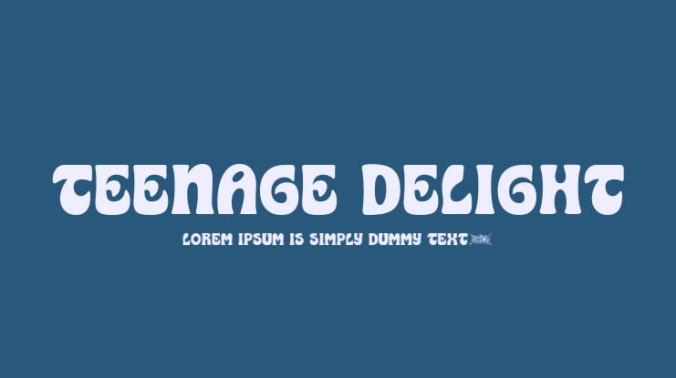 Teenage Delight Font