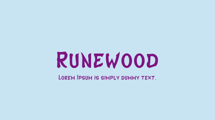 Runewood Font