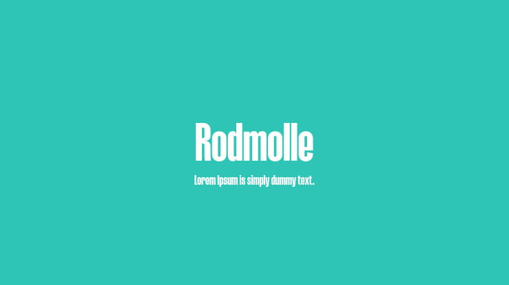 Rodmolle Font