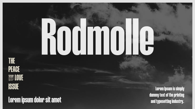 Rodmolle Font