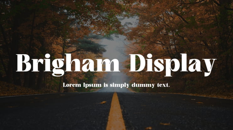 Brigham Display Font