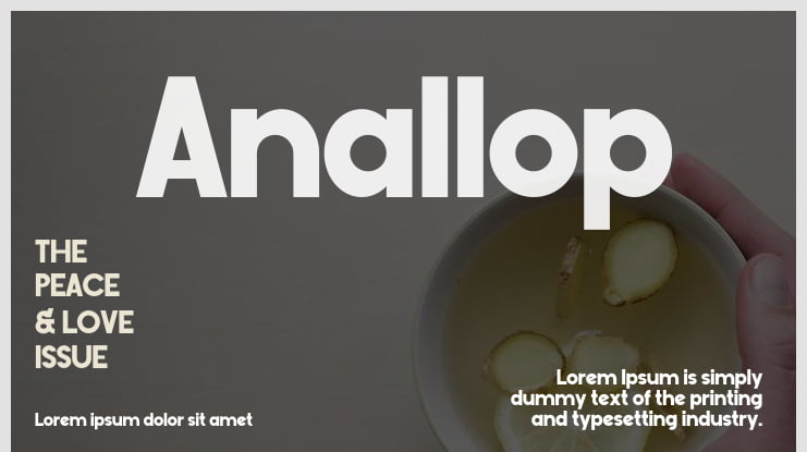 Anallop Font Family