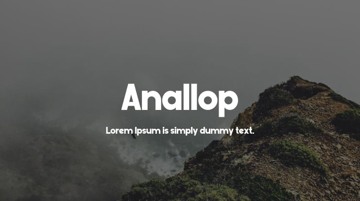 Anallop Font Family