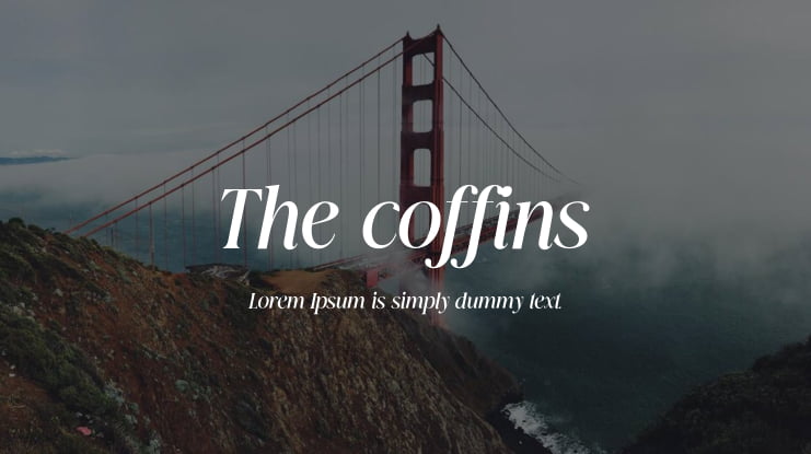 The coffins Font