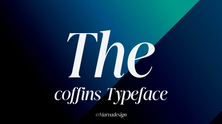 The coffins Font