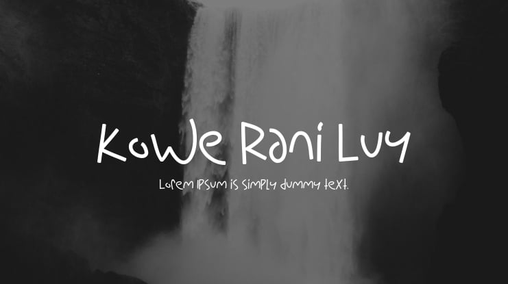 Kowe Rani Luy Font