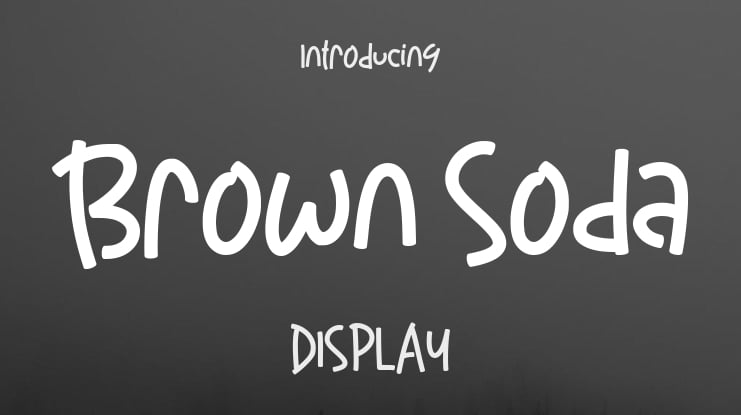 Brown Soda Font