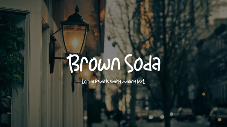 Brown Soda Font