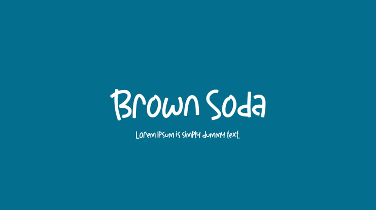 Brown Soda Font