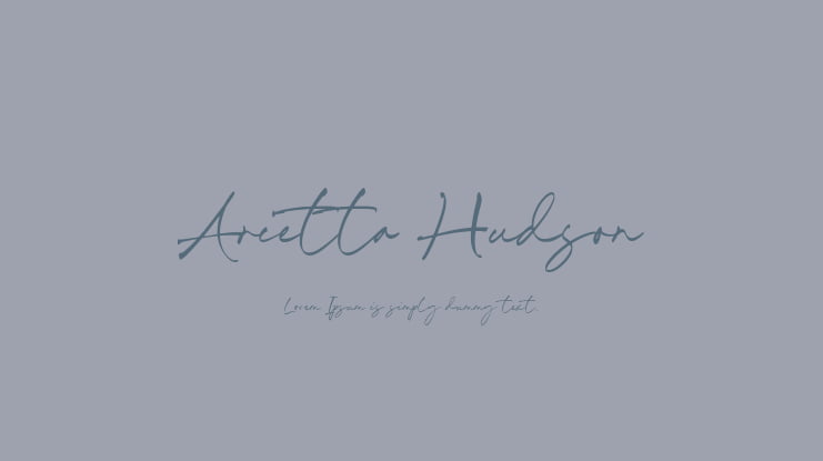 Arietta Hudson Font