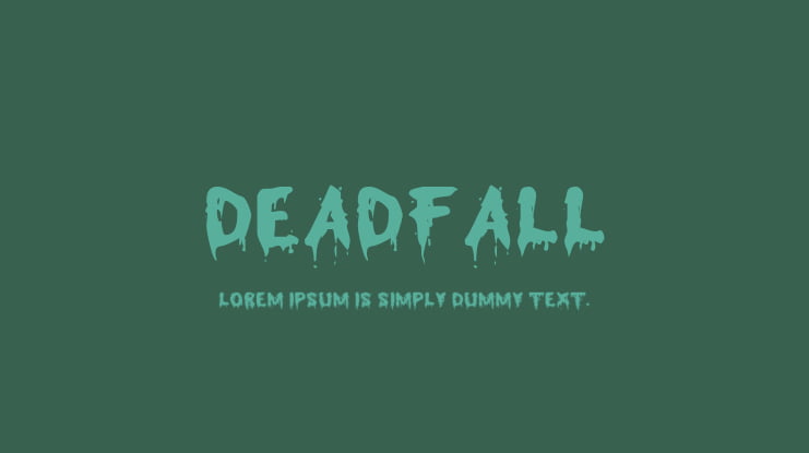 Deadfall Font