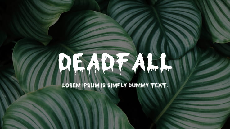 Deadfall Font