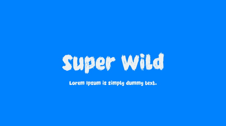 Super Wild Font