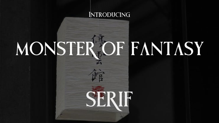 MONSTER OF FANTASY Font