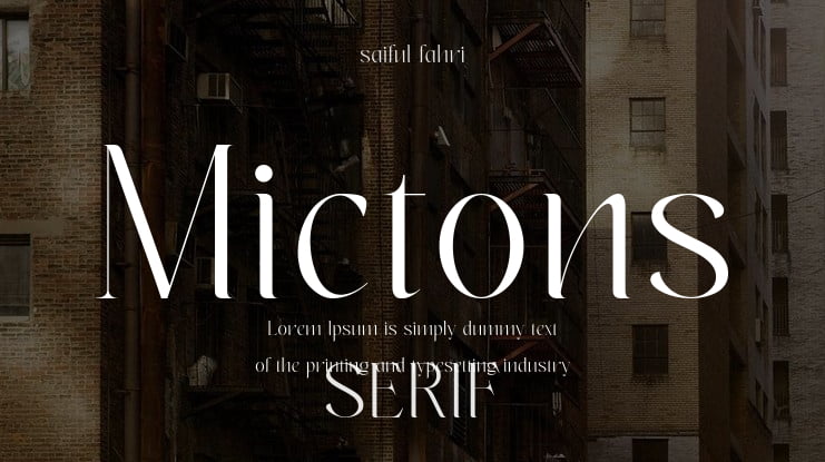 Mictons Font