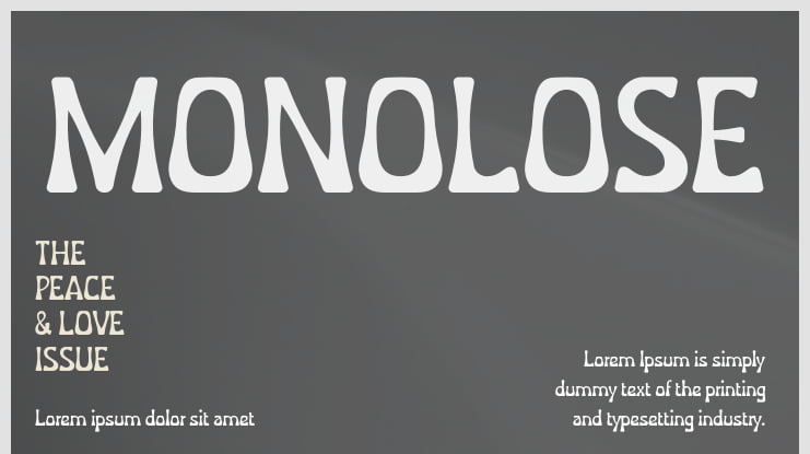 MONOLOSE Font