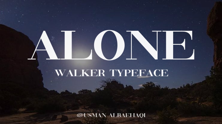 Alone Walker Font