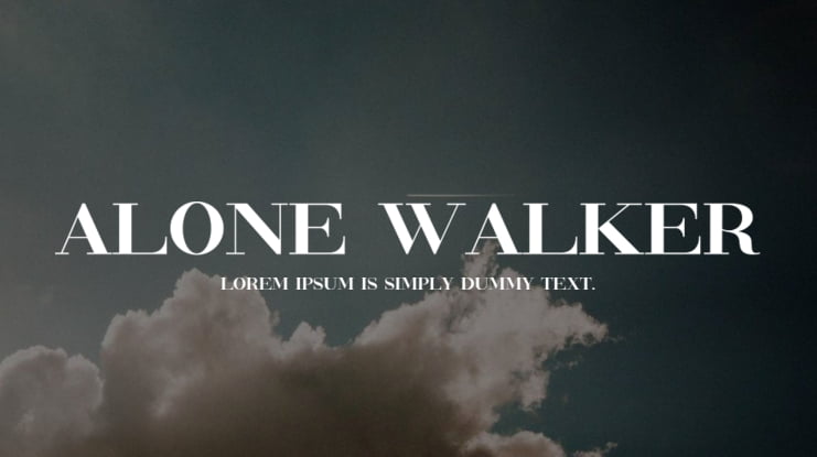 Alone Walker Font