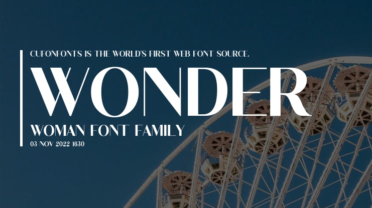 Wonder Woman Font