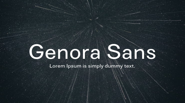 Genora Sans Font Family