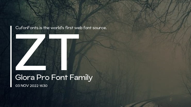 ZT Glora Pro Font Family