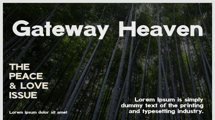 Gateway Heaven Font