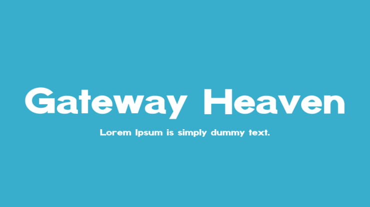 Gateway Heaven Font