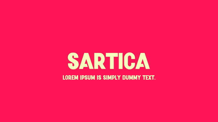 Sartica Font