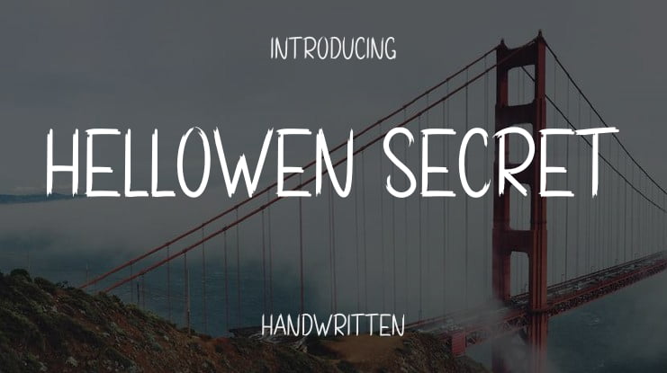 Hellowen Secret Font